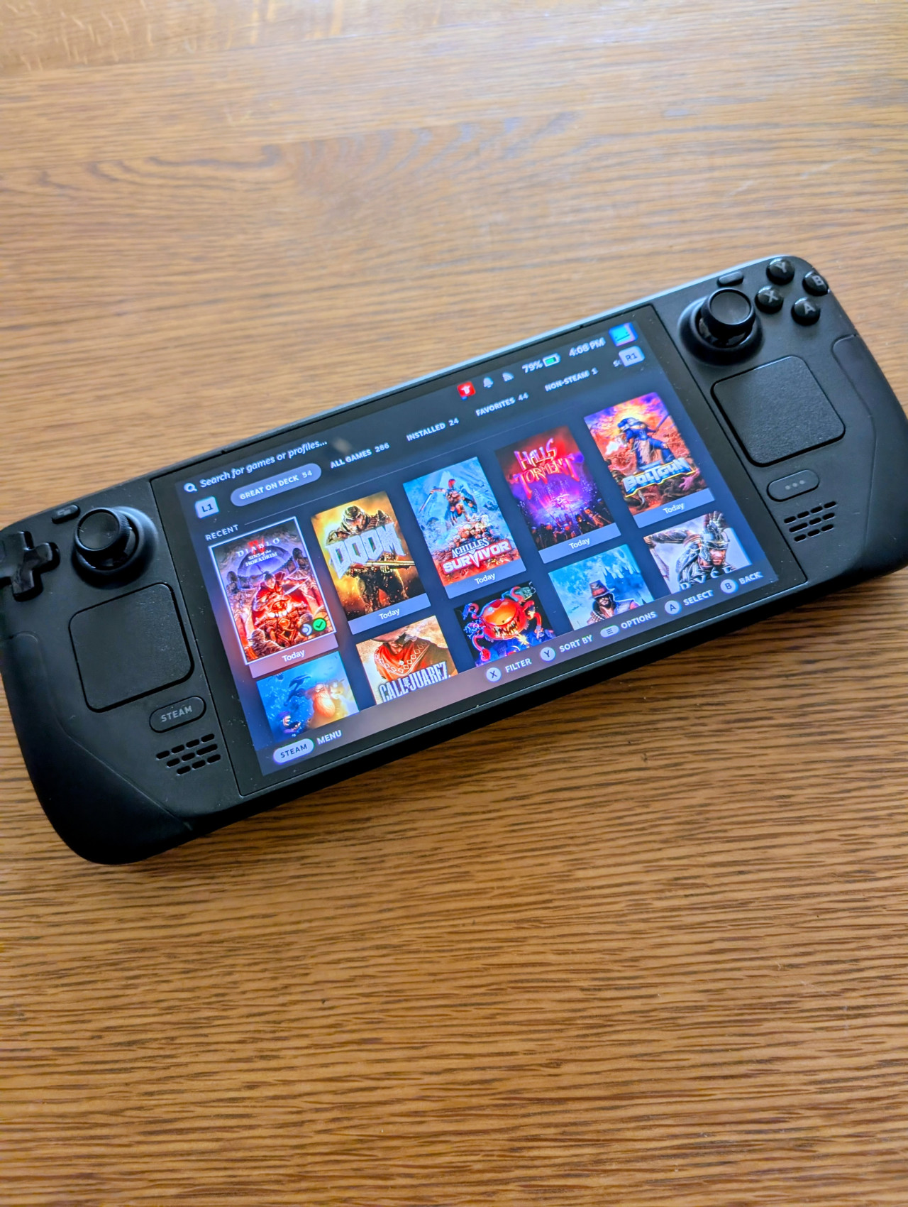 Photo of my new Steam Deck.