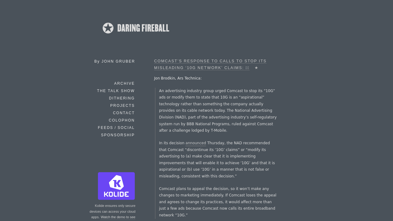 Screenshot of Daring Fireball